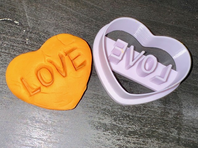 Conversation Heart LOVE Cookie Cutter