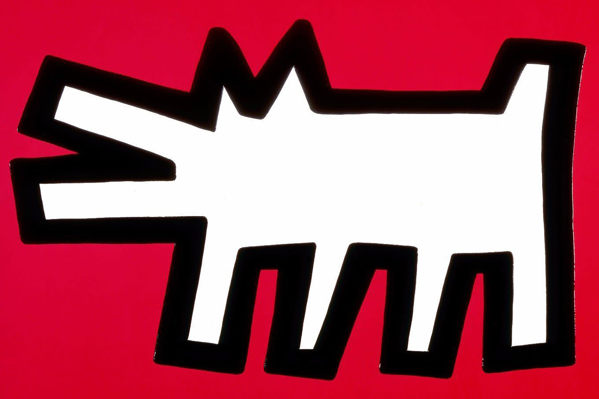 Keith Haring Dog cookie stamp cutter