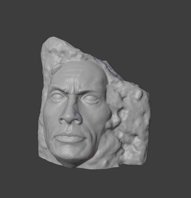 Rock rock (The Rock + a rock)