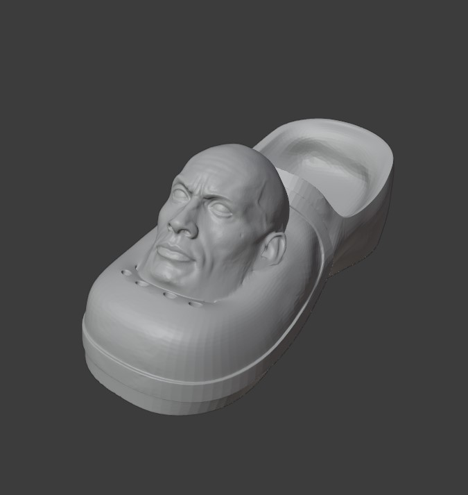 cRock (The Rock + crocs) by ThinAir3D | Download free STL model ...