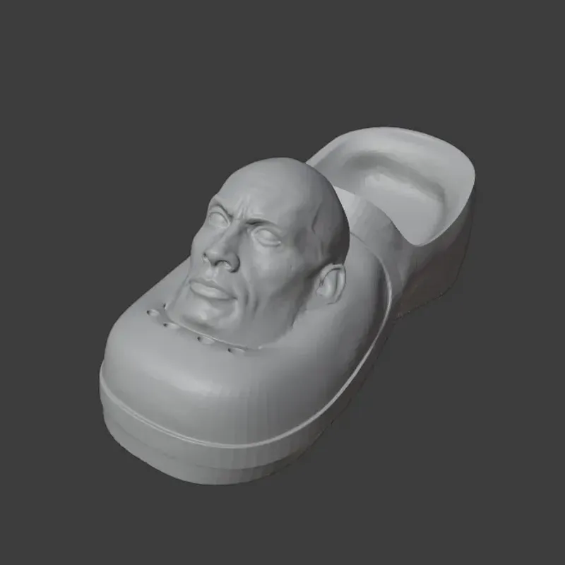 STL file Dwayne The Rock Johnson as a croc 🪨・3D printer model to  download・Cults