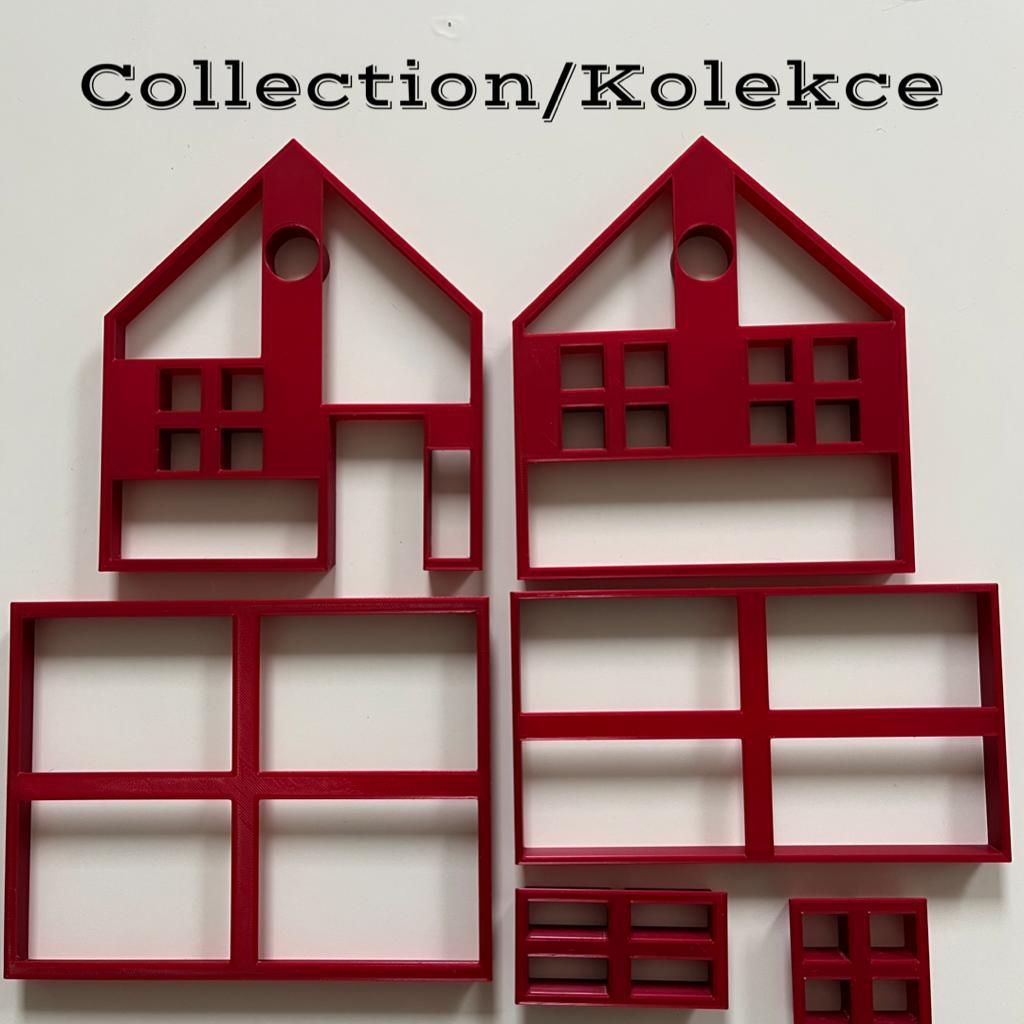 Gingerbread House Cookie Cutter 16cm x 17cm x 14cm/Perníková Chaloupka Vykrajovátko 16cm x 17,5cm x 14cm