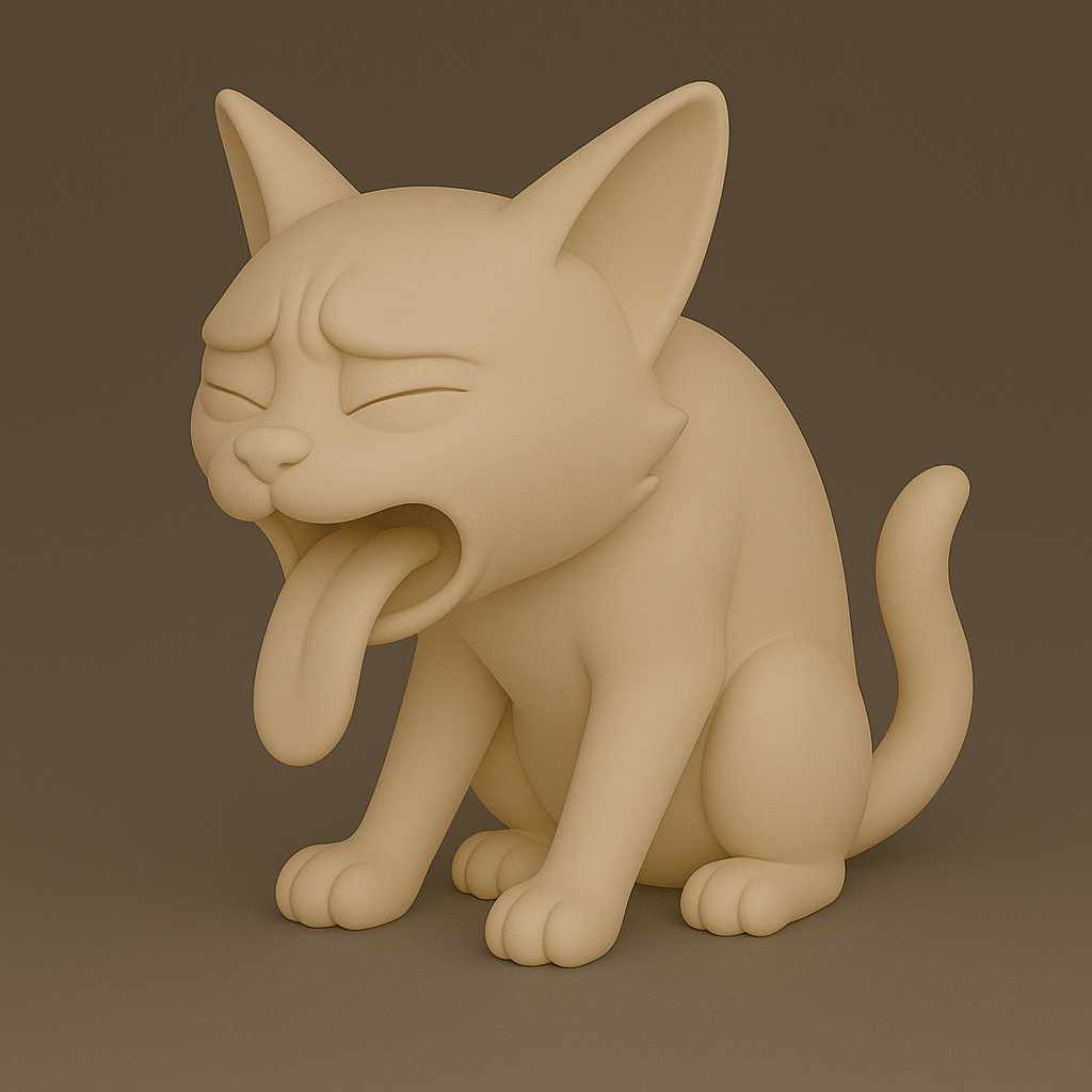Vomiting Cartoon Cat