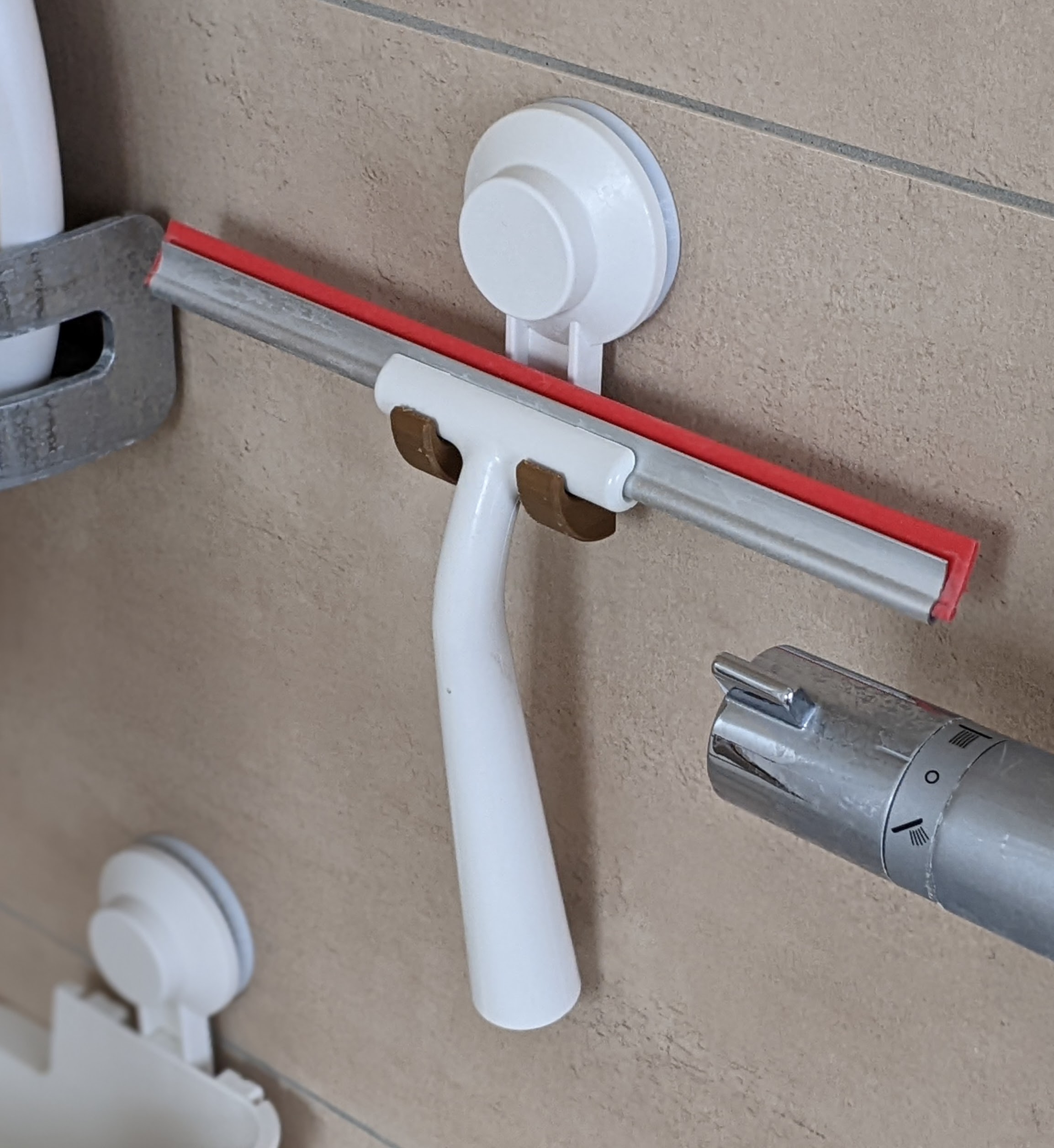 Customized IKEA TISKEN suction cup for Squeegee by Fabian Furrer