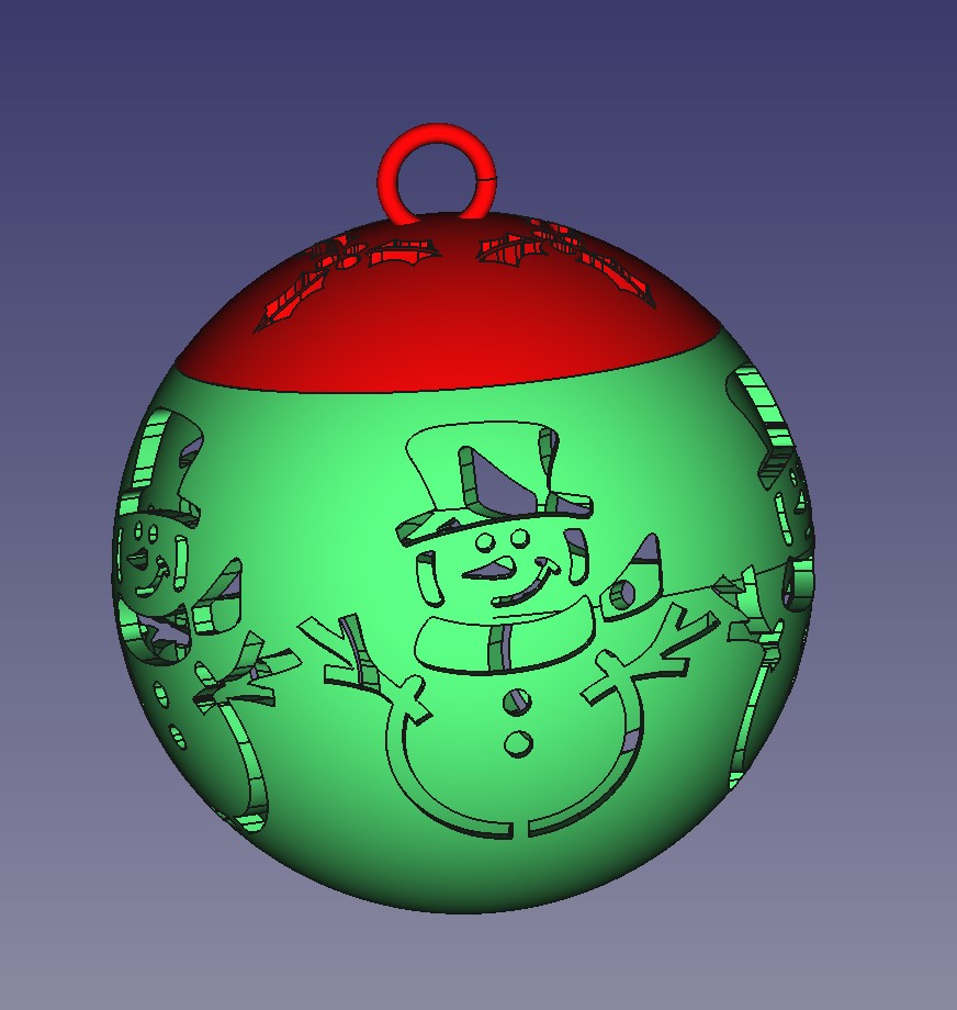 Snowman Ornament by Devmiser | Download free STL model | Printables.com