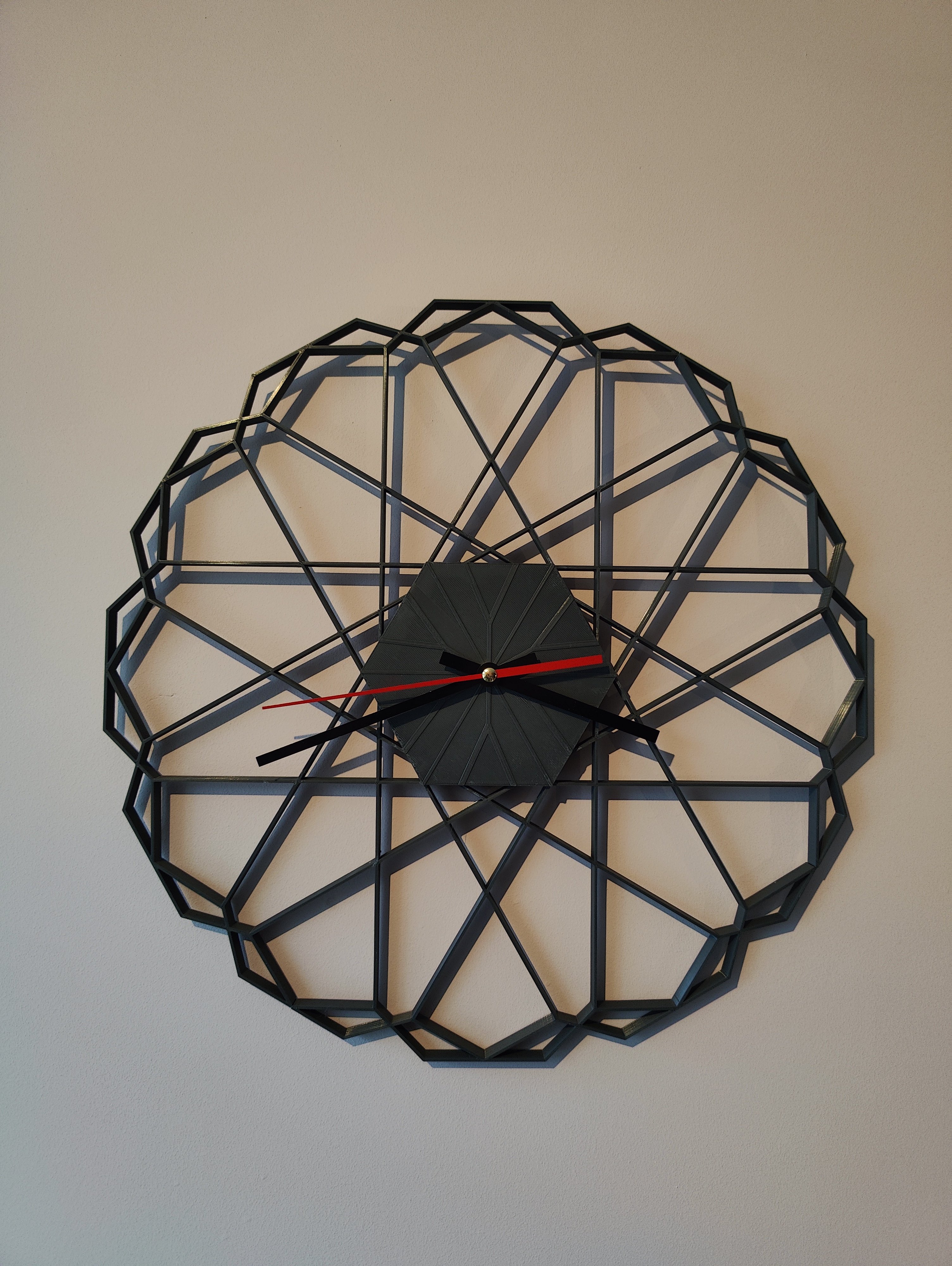 Wall clock wire frame