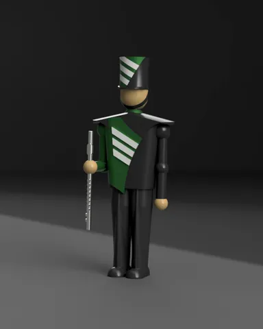 Marching Band Flute Player Nutcracker