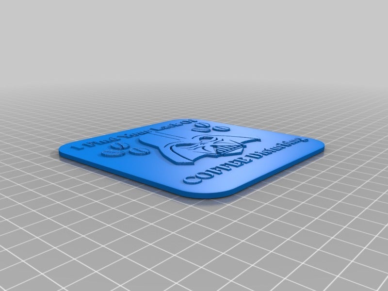Miniatura 2 do modelo 3D Darth Coffee Coaster