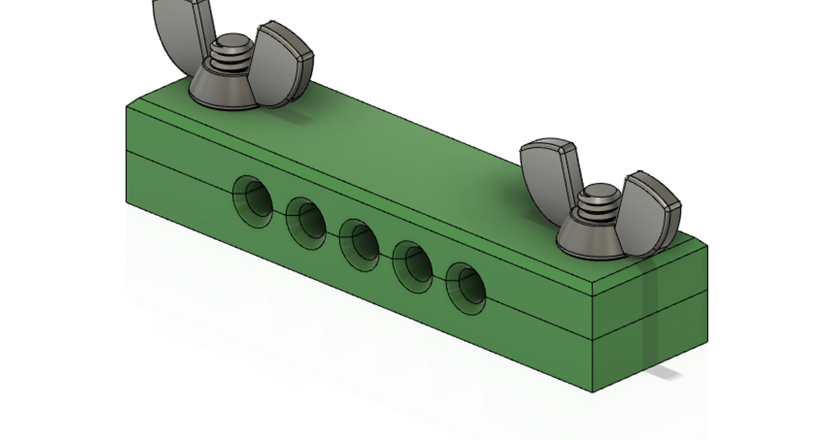 5 USB Cable Clamp (fully customizable) by David Download free STL