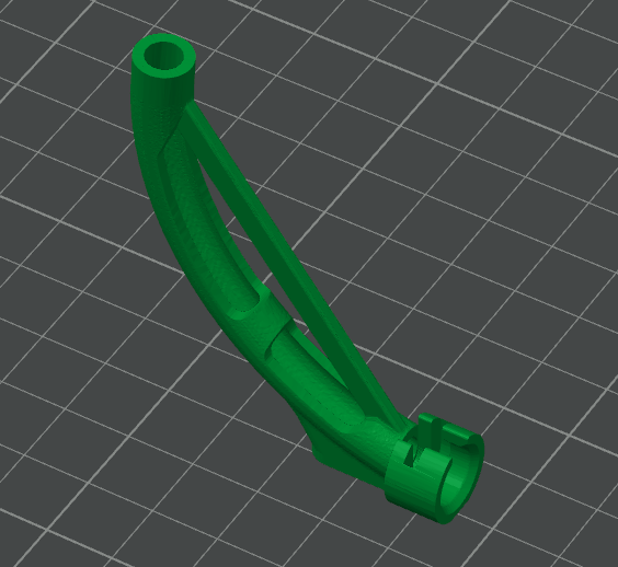 Mowcius radius fix with Bambu type connector
