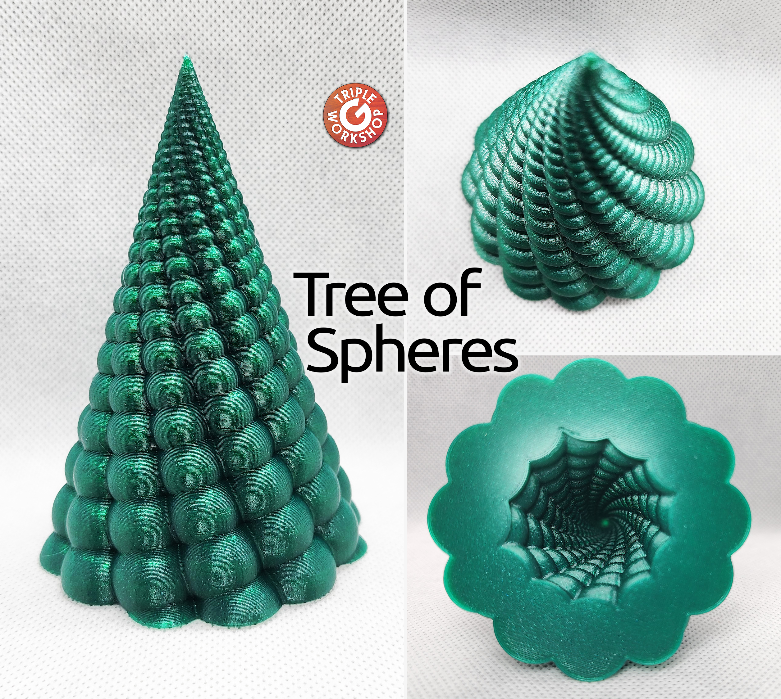 ⍟ Tree of Spheres - Solid or vase mode ⍟