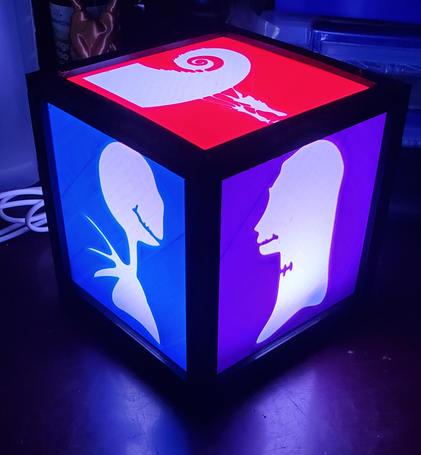Nightmare Before Christmas Panel Set for Seasonal Lantern with Interchangeable Panels