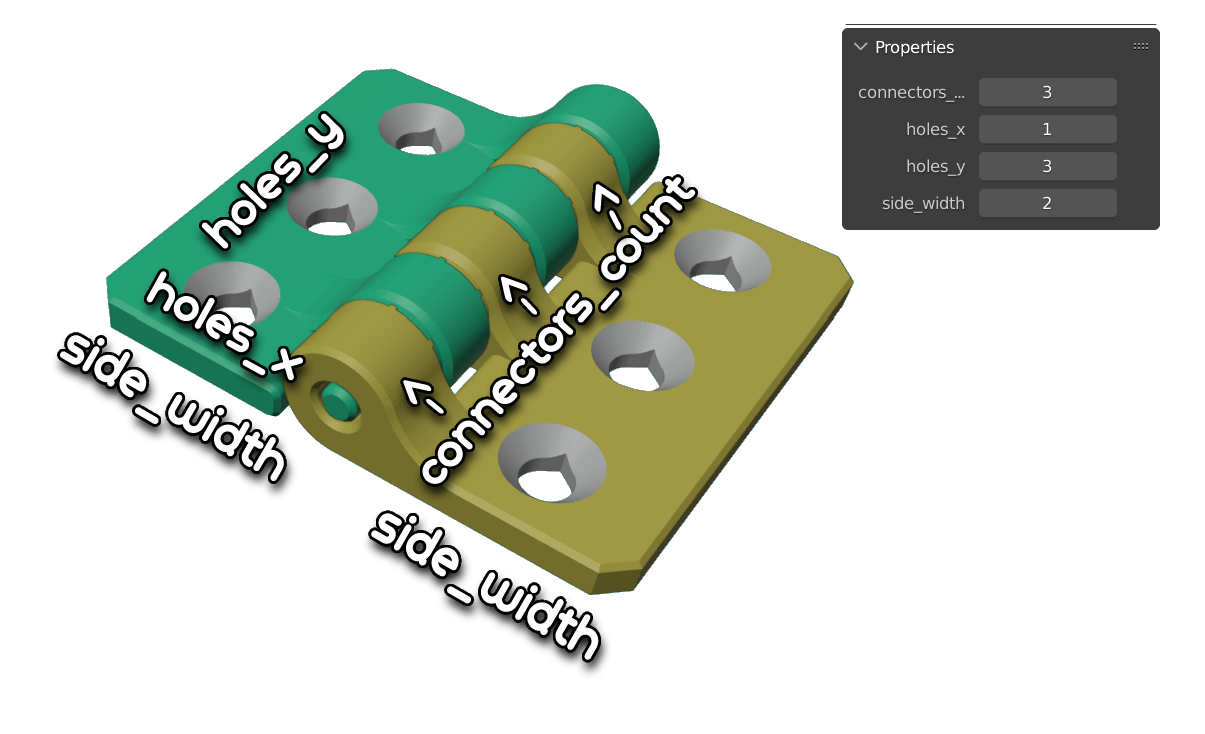 Parametric Hinge Vertically Printed Robust By Sh Download Free Stl Model