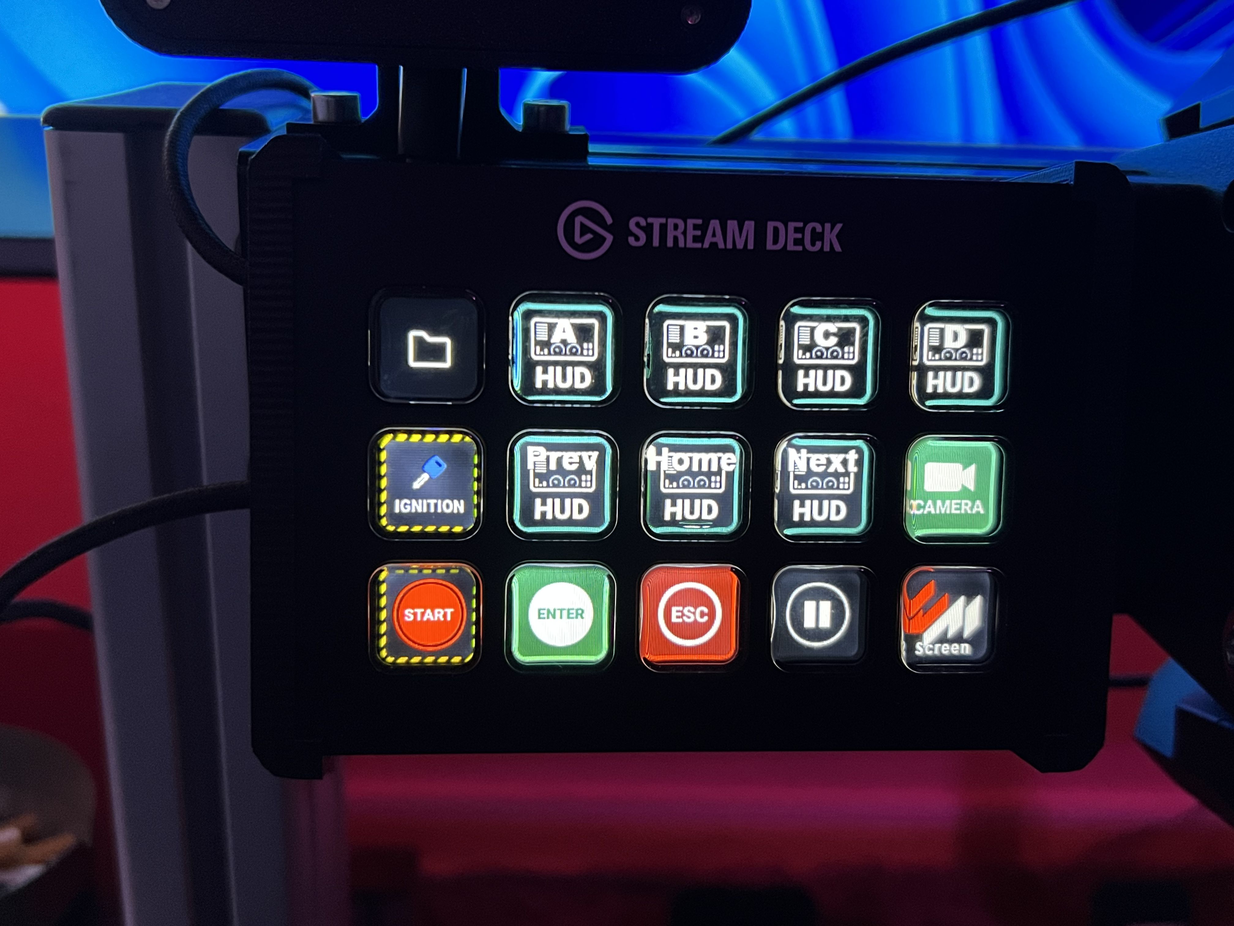 StreamDeck clamp for 8040 alu-profile