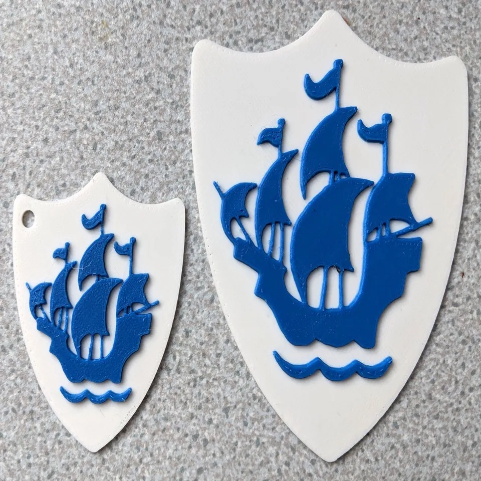 Blue Peter Plaque & KeyFob by Delta Whiskey | Download free STL model |  Printables.com