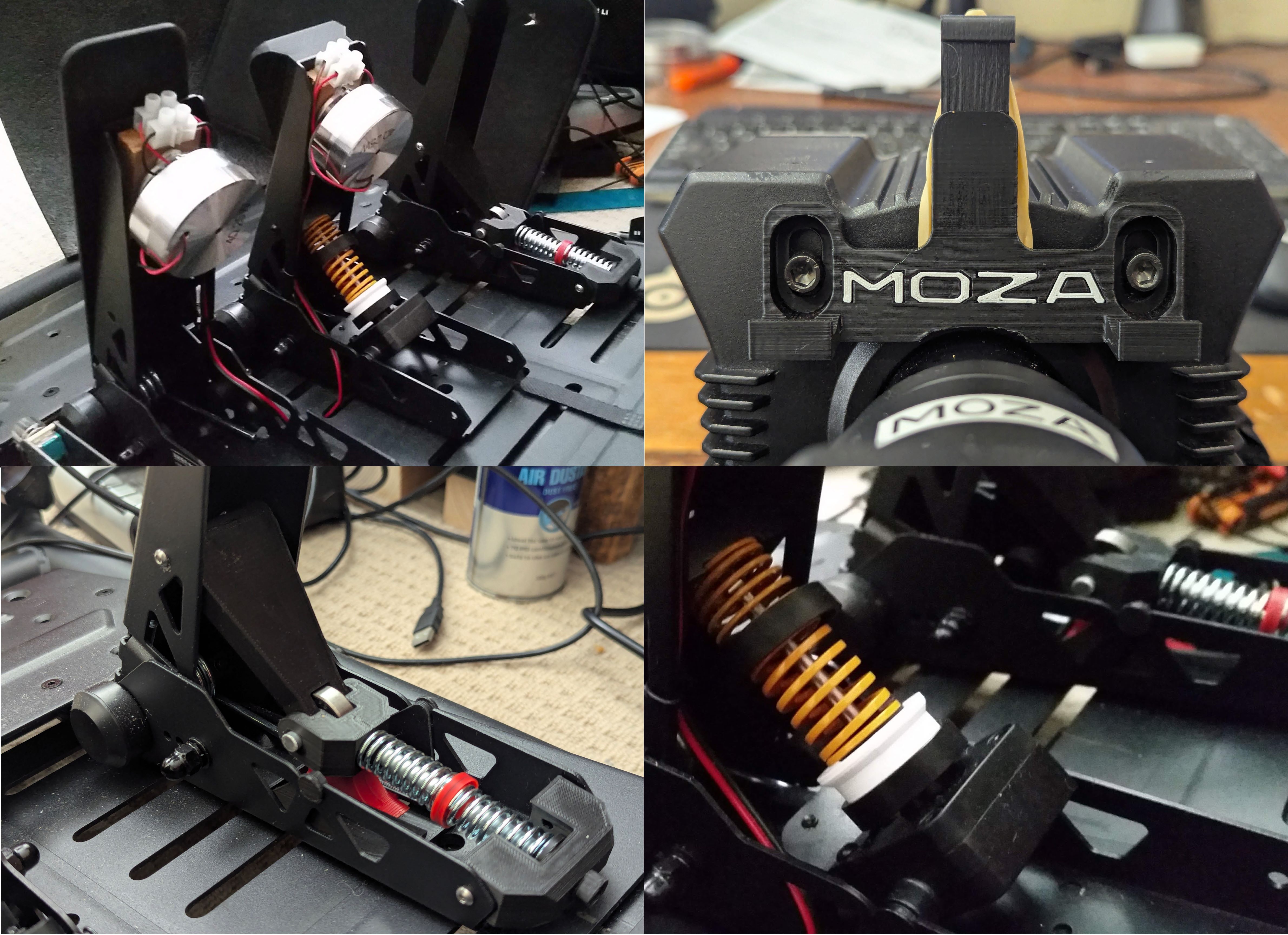 MOZA R3 to R12  & SRP pedals SimRig Mods