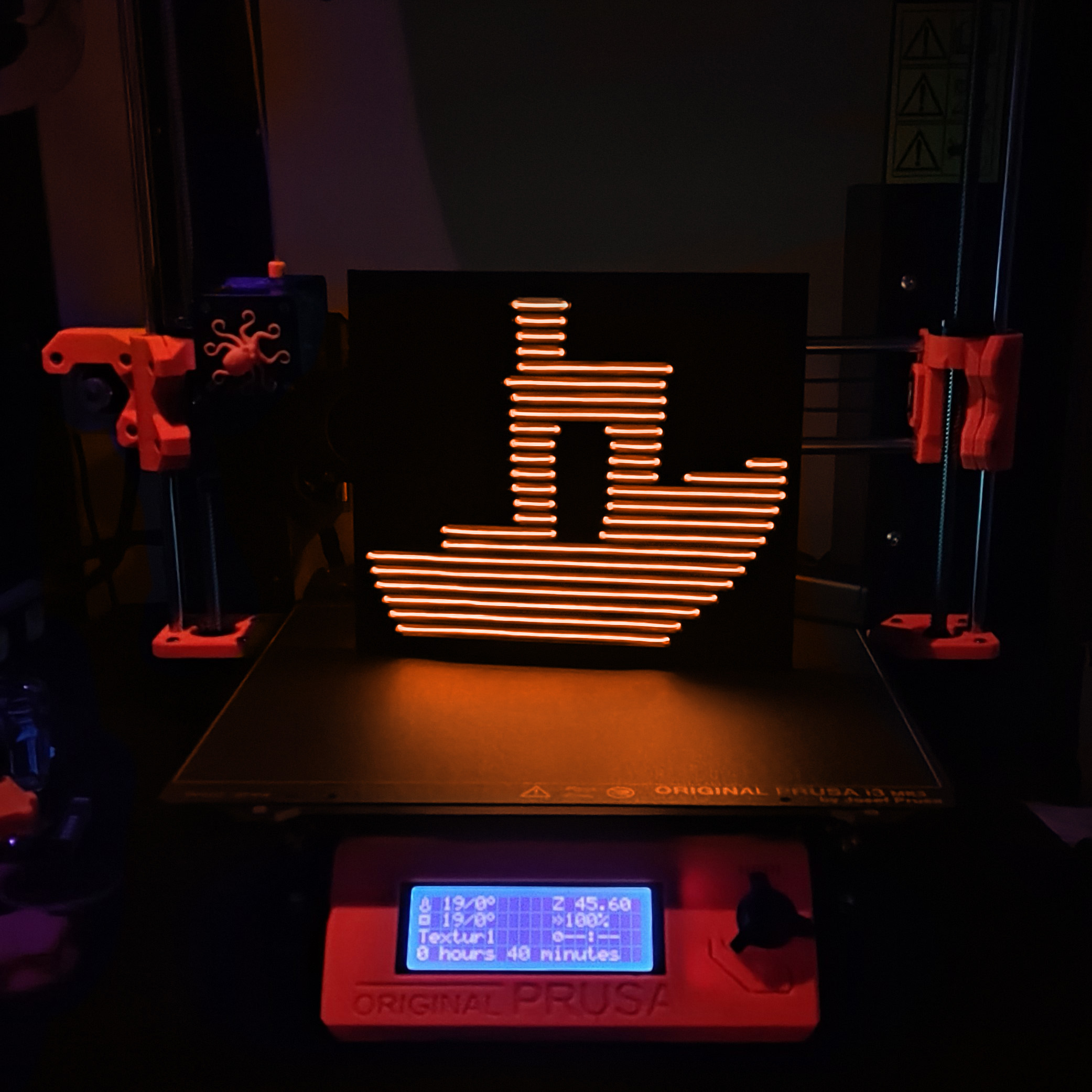Neon 3D Benchy Sign (EL Wire)