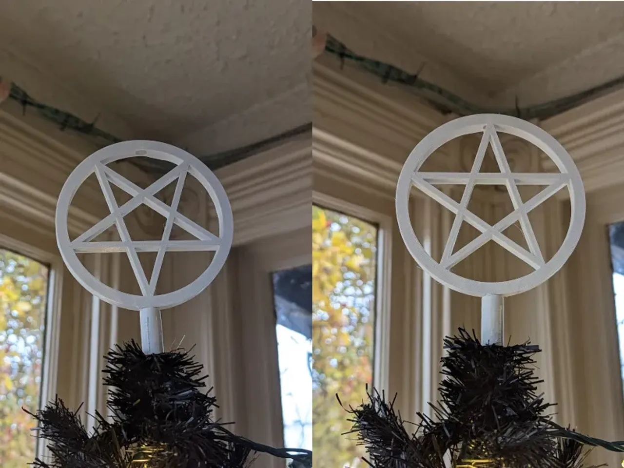 Pentacle Tree Topper by artwells | Download free STL model