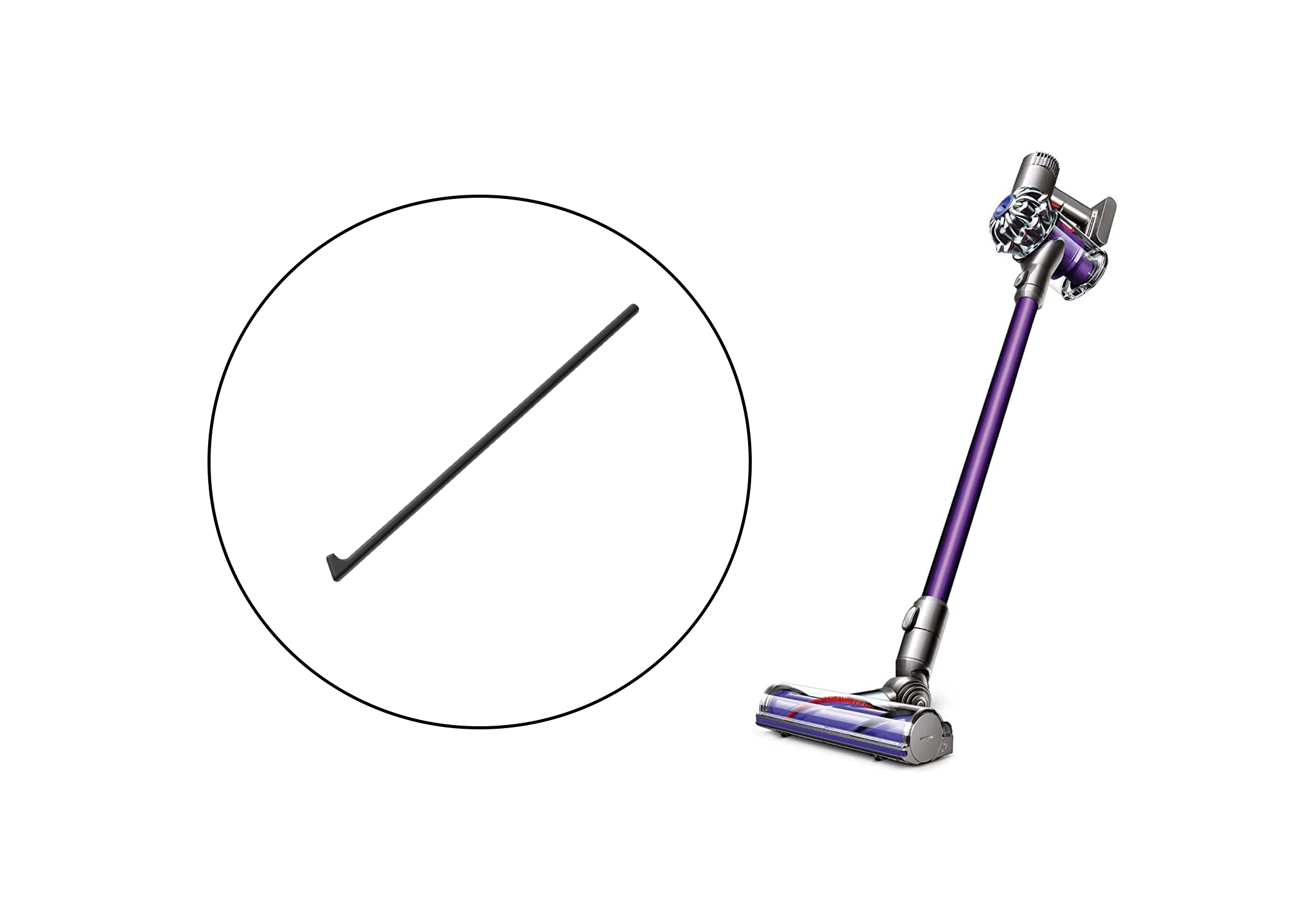 Unclogging Tool for Dyson Cordless Stick Vacuum Cleaner by