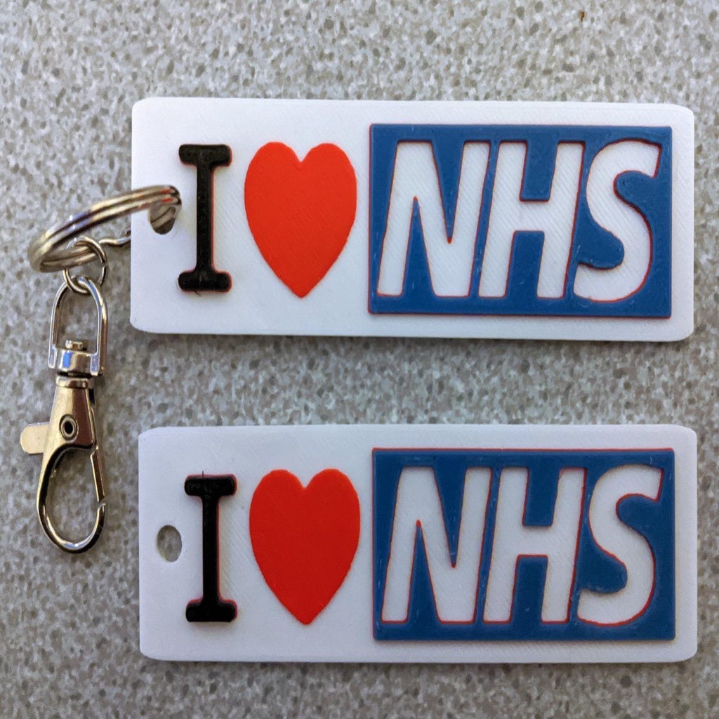I Heart NHS Keyring
