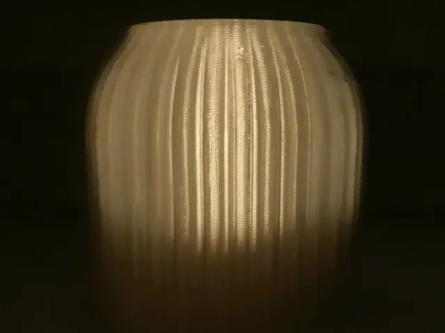 Moire LED tealight diffuser