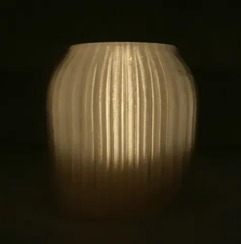 Moire LED tealight diffuser