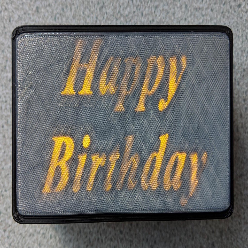 Celebration Light Box by Delta Whiskey | Download free STL model ...