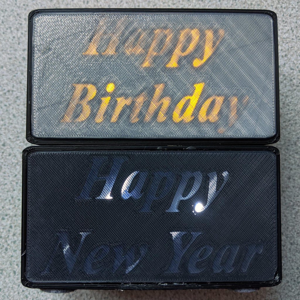 Celebration Light Box by Delta Whiskey | Download free STL model ...