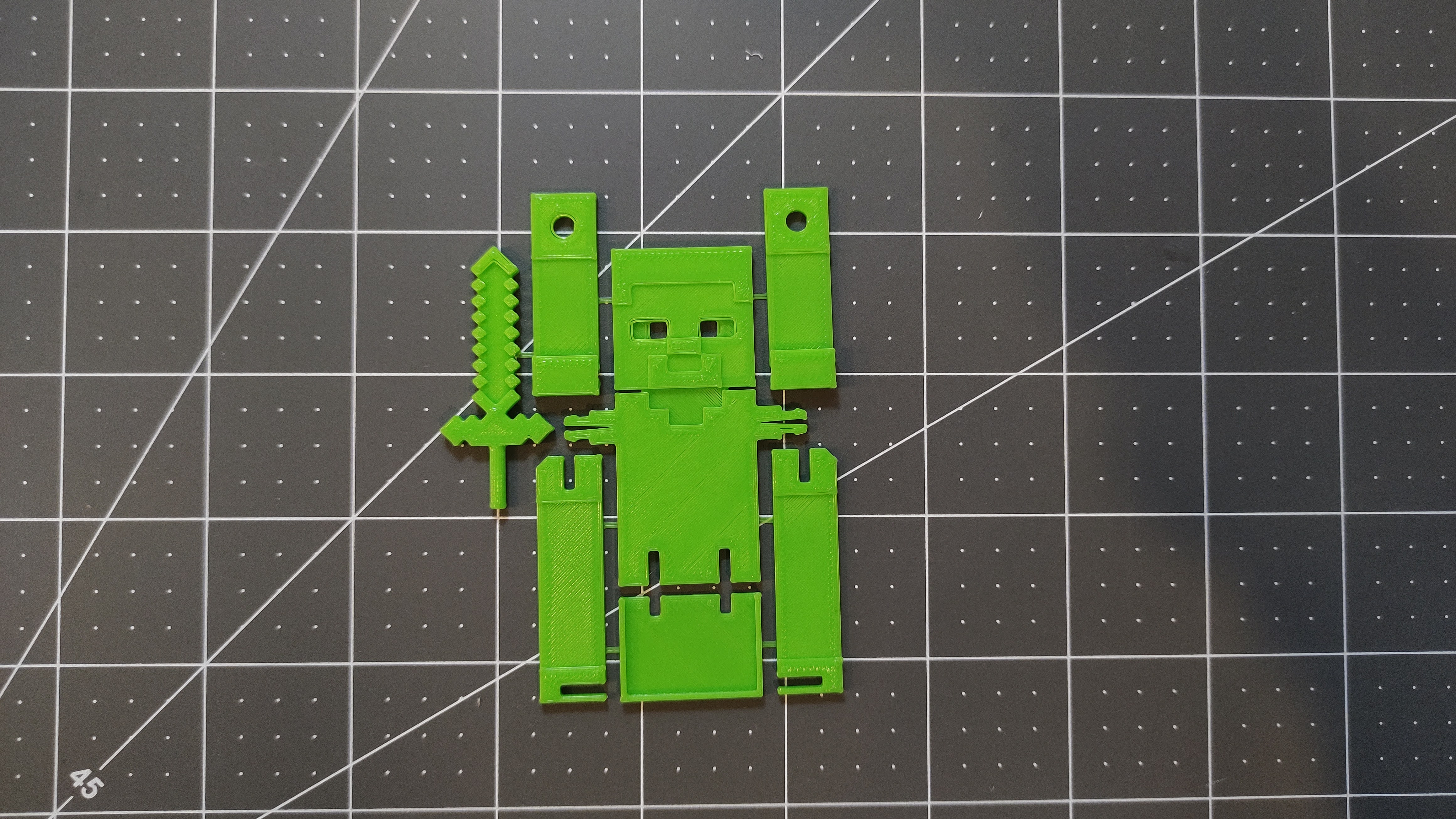 Miniatura 3 do modelo 3D Minecraft Steve Kit Card