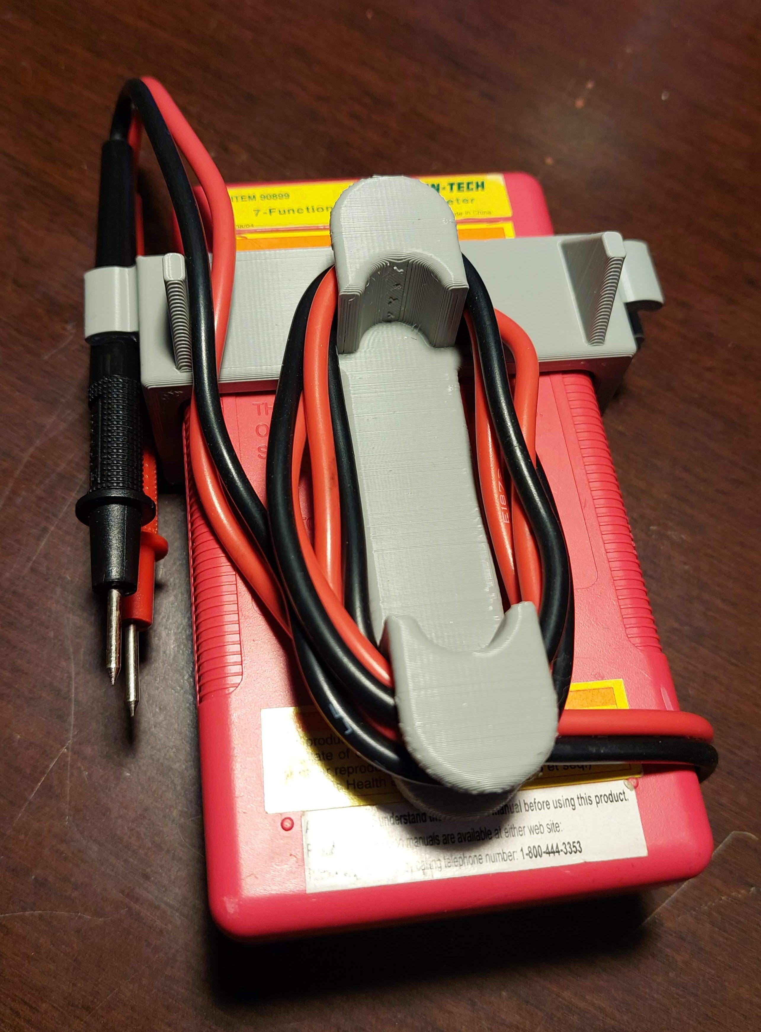 Harbor Freight Multimeter Probe Holder by Blackcrow Download free STL model