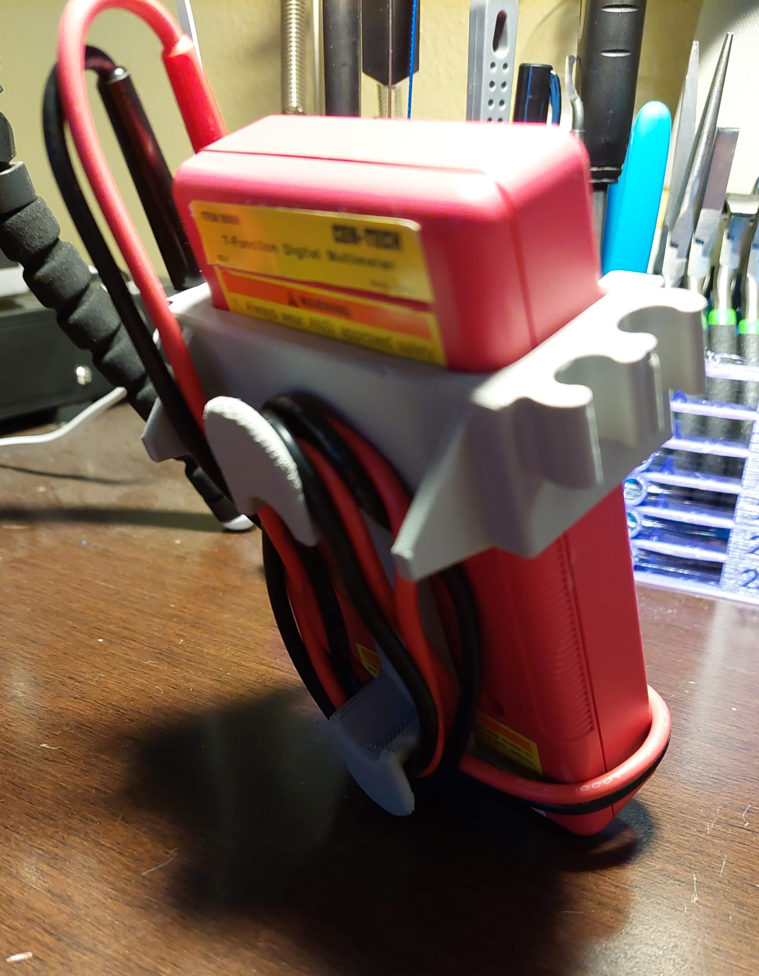 Harbor Freight Multimeter Probe Holder by Blackcrow Download free STL model