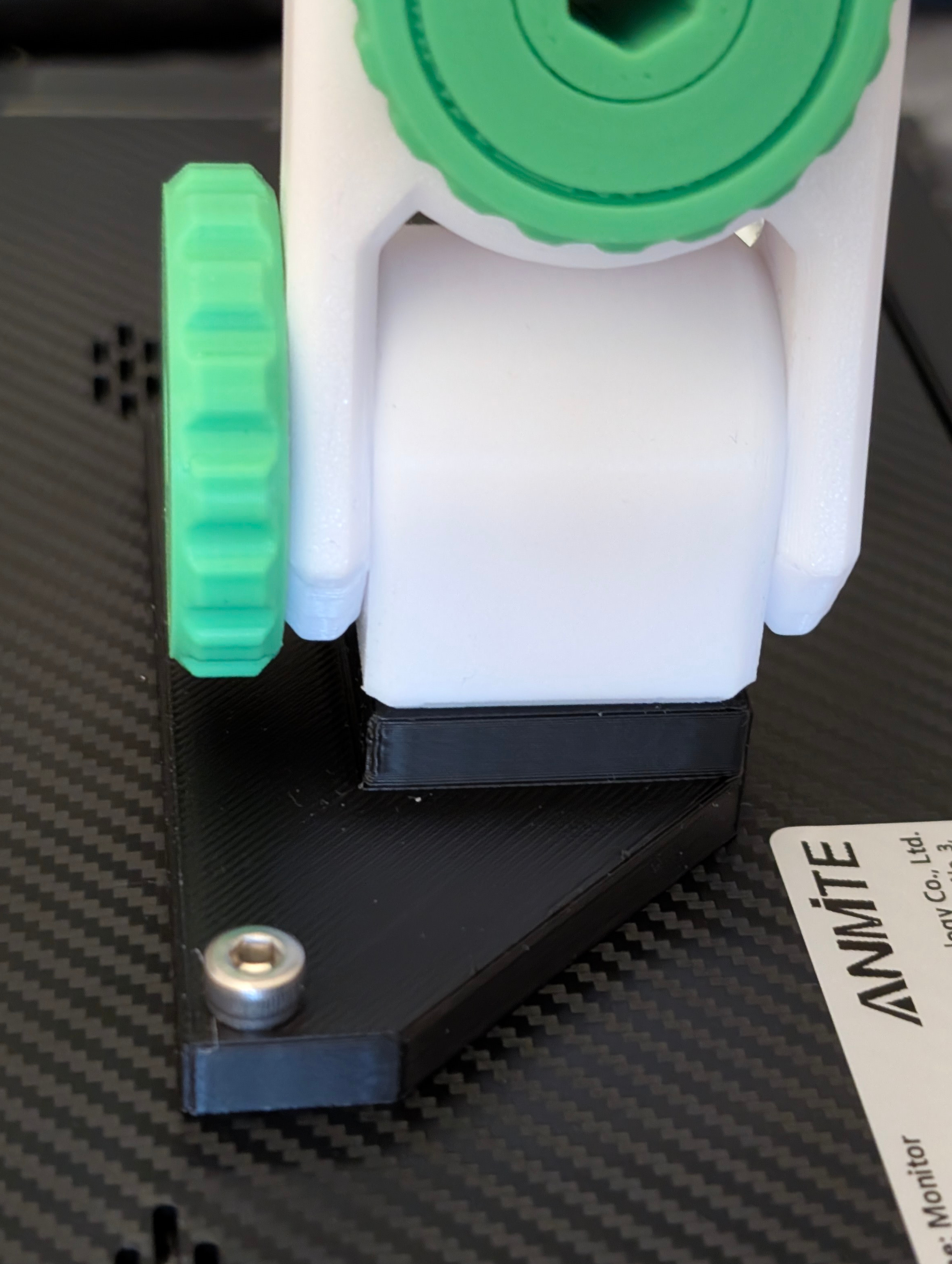 VESA 75 Mount for Anmite 14" portable sceen on the Small Multifunction Arm System 3D model
