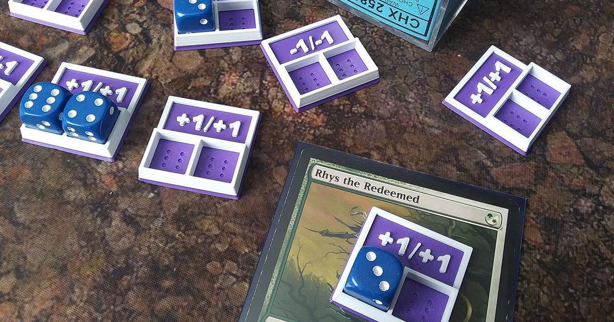 Magic The Gathering +1/+1 Dice Counters by BMacIntosh Download free
