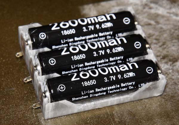 18650 Battery Holder 3 Cell