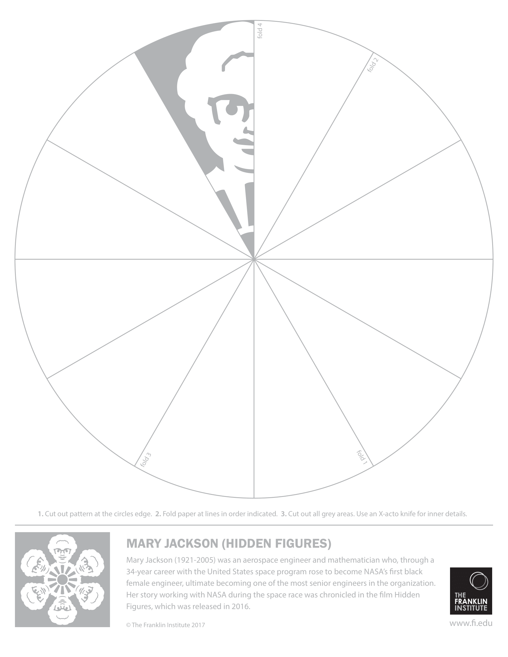 Mary Jackson NASA Aerospace Engineer Hidden Figures Tree Ornament by