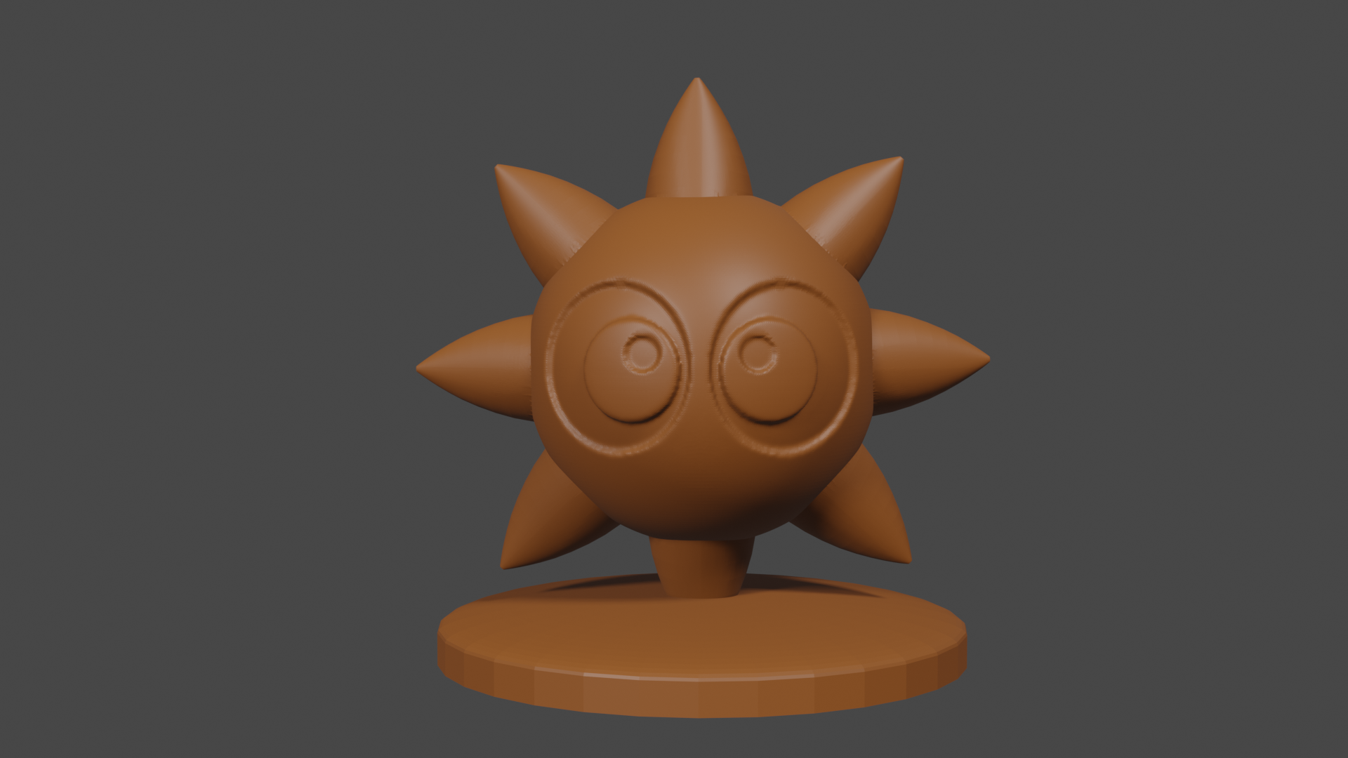 Kirby inspired, Gordo, Tabletop DnD miniature