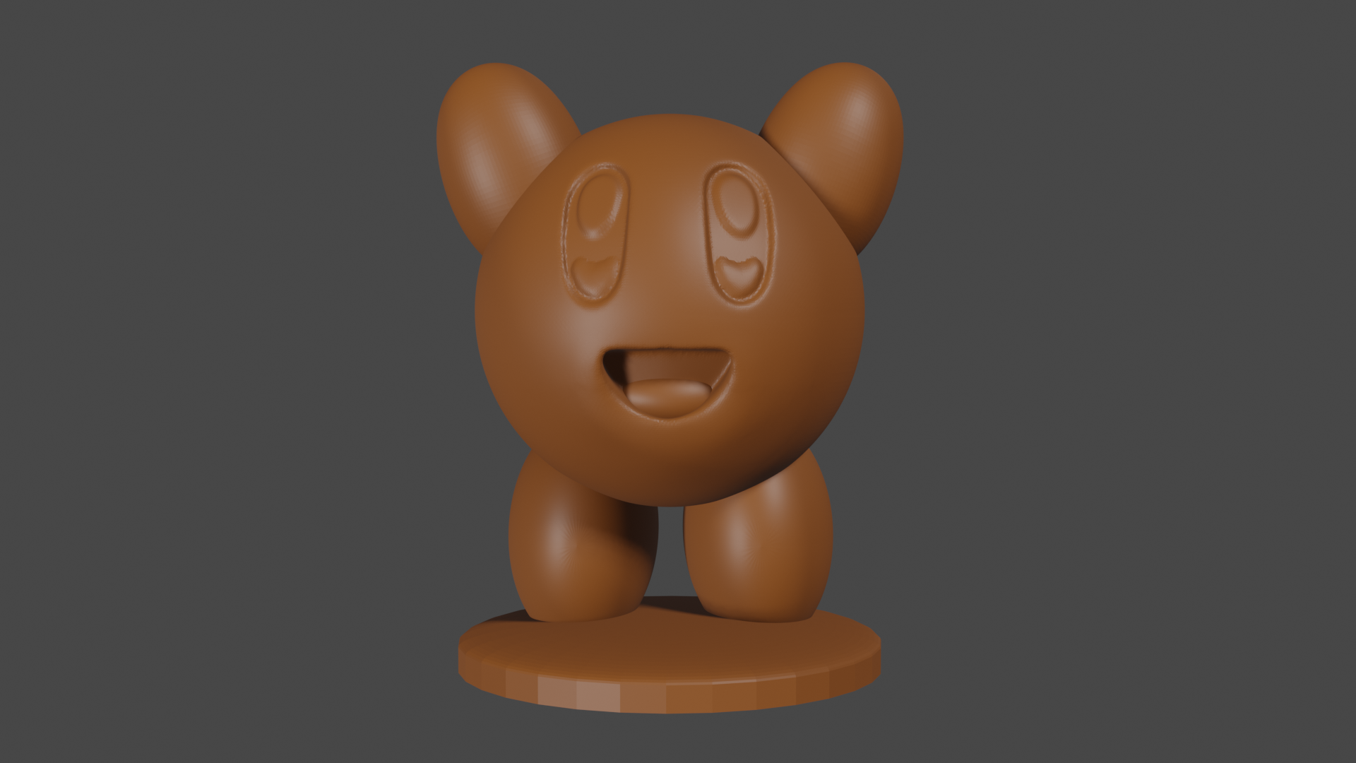 Kirby inspired, Kirby (Waving), Tabletop DnD miniature