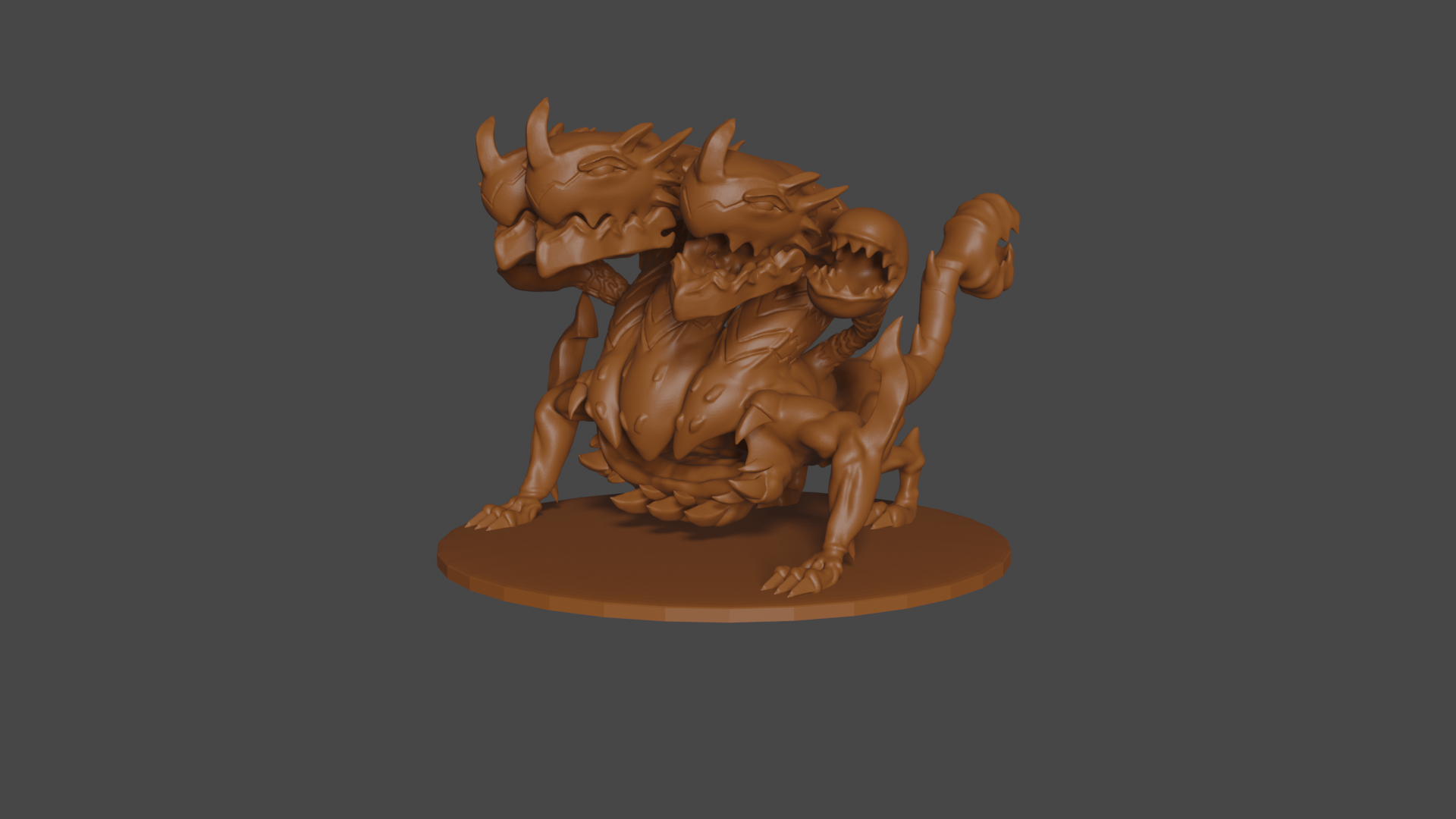 Final Fantasy inspired, Hydra, Tabletop DnD miniature