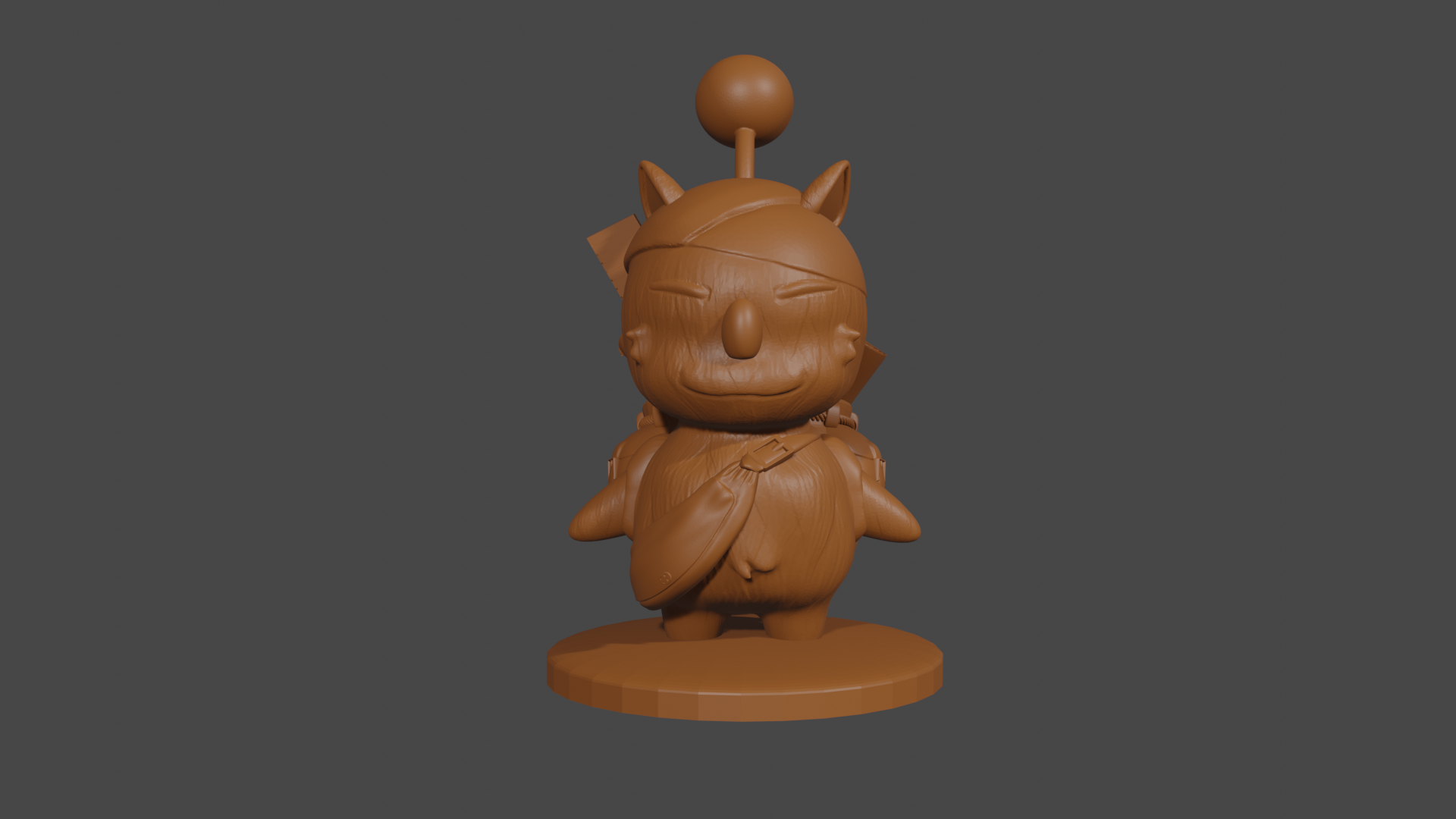 Final Fantasy 9 inspired, Stiltzkin Moogle, Tabletop DnD miniature