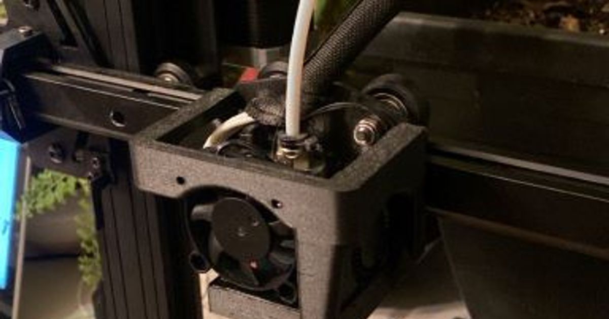 Upgraded fan duct (exposed print head setup) for Anycubic Kobra Go par ...