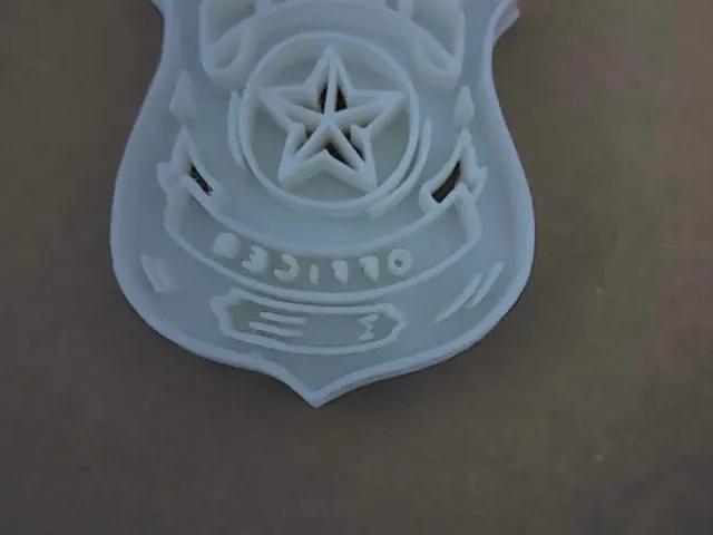 Police badge cookie cutter