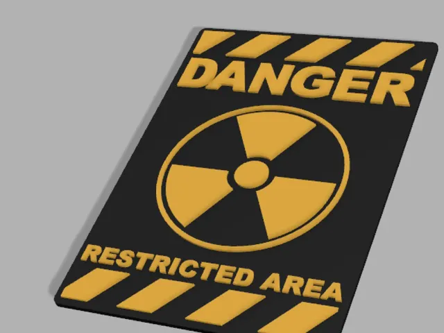 danger restricted area sign