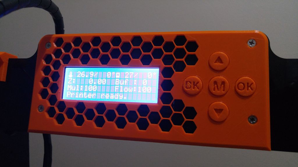 Anet A8 honeycomb Display cover & buttons by Hisham Merzeh | Download ...