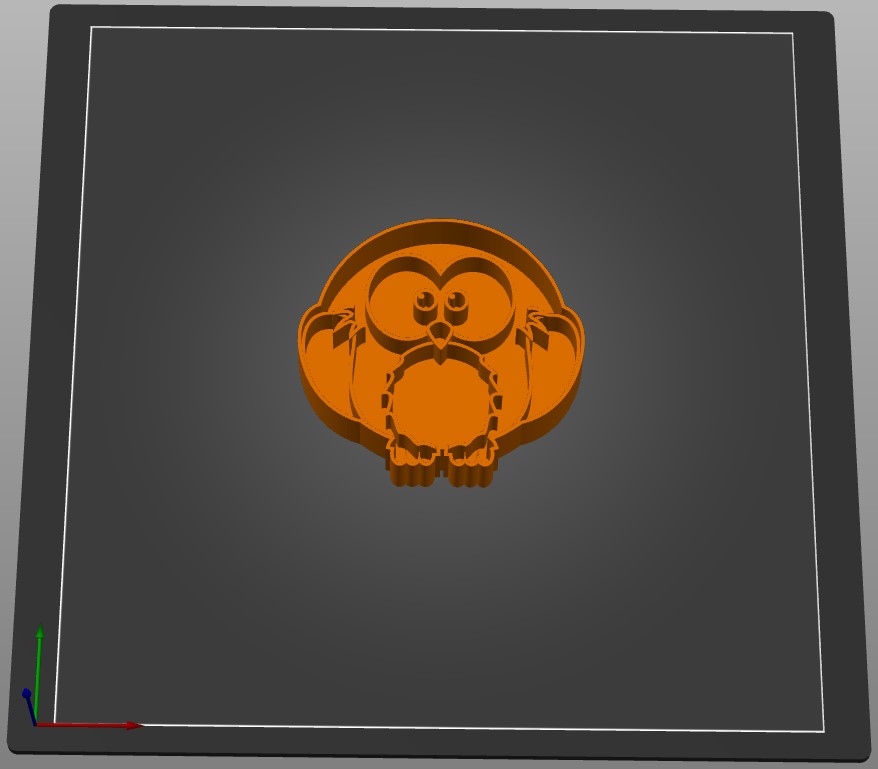 Miniatura 2 do modelo 3D cookie cutter owl