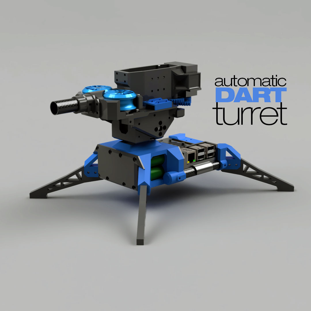 Nerf Dart Turret Brushless Wifi Wip By M Tops Download Free Stl Model