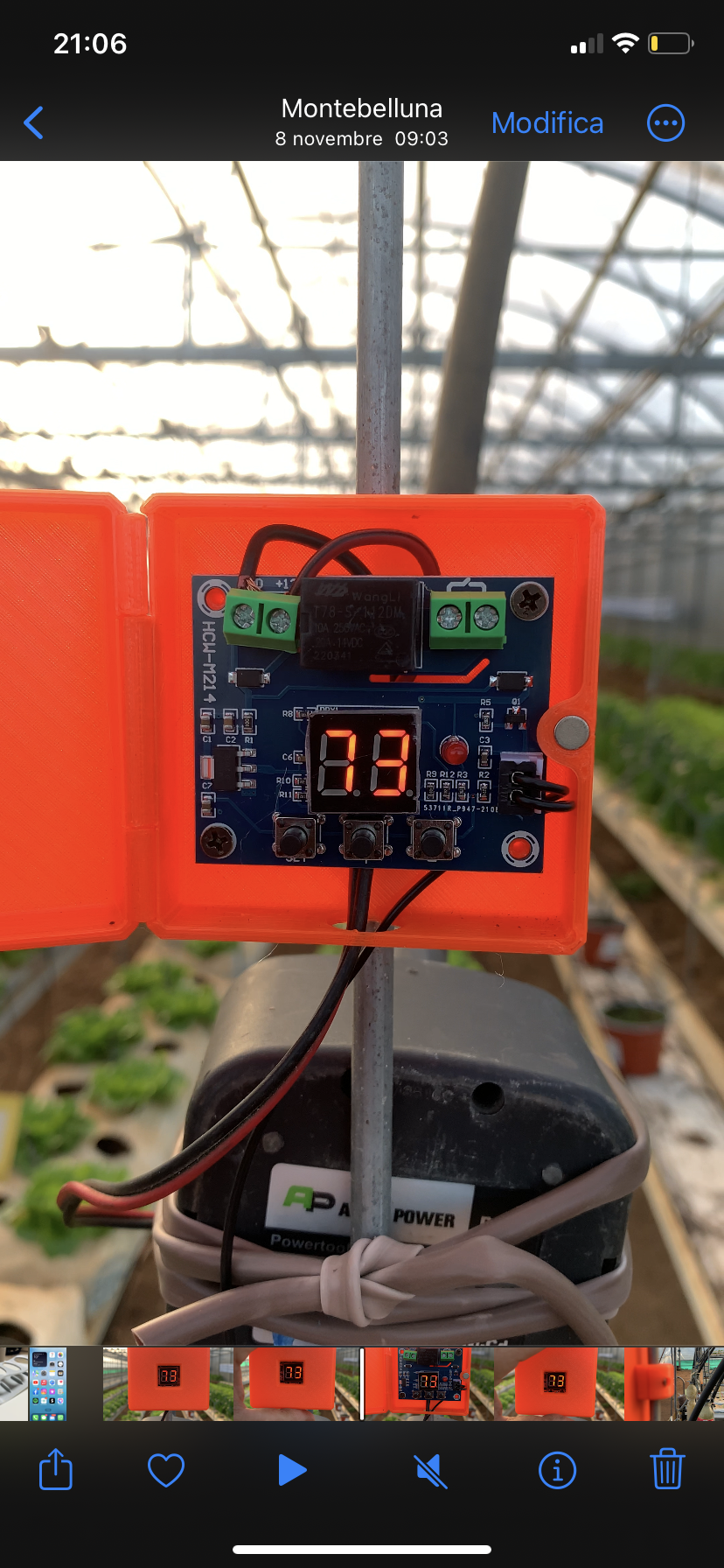 Parametric cover for humidity sensor with magnets PRINTINPLACE