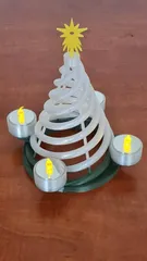 Funny Cartoon Christmas Candle ( no 4 of 4) ( Now also With LED Support) by  Creatures and Theming, Download free STL model