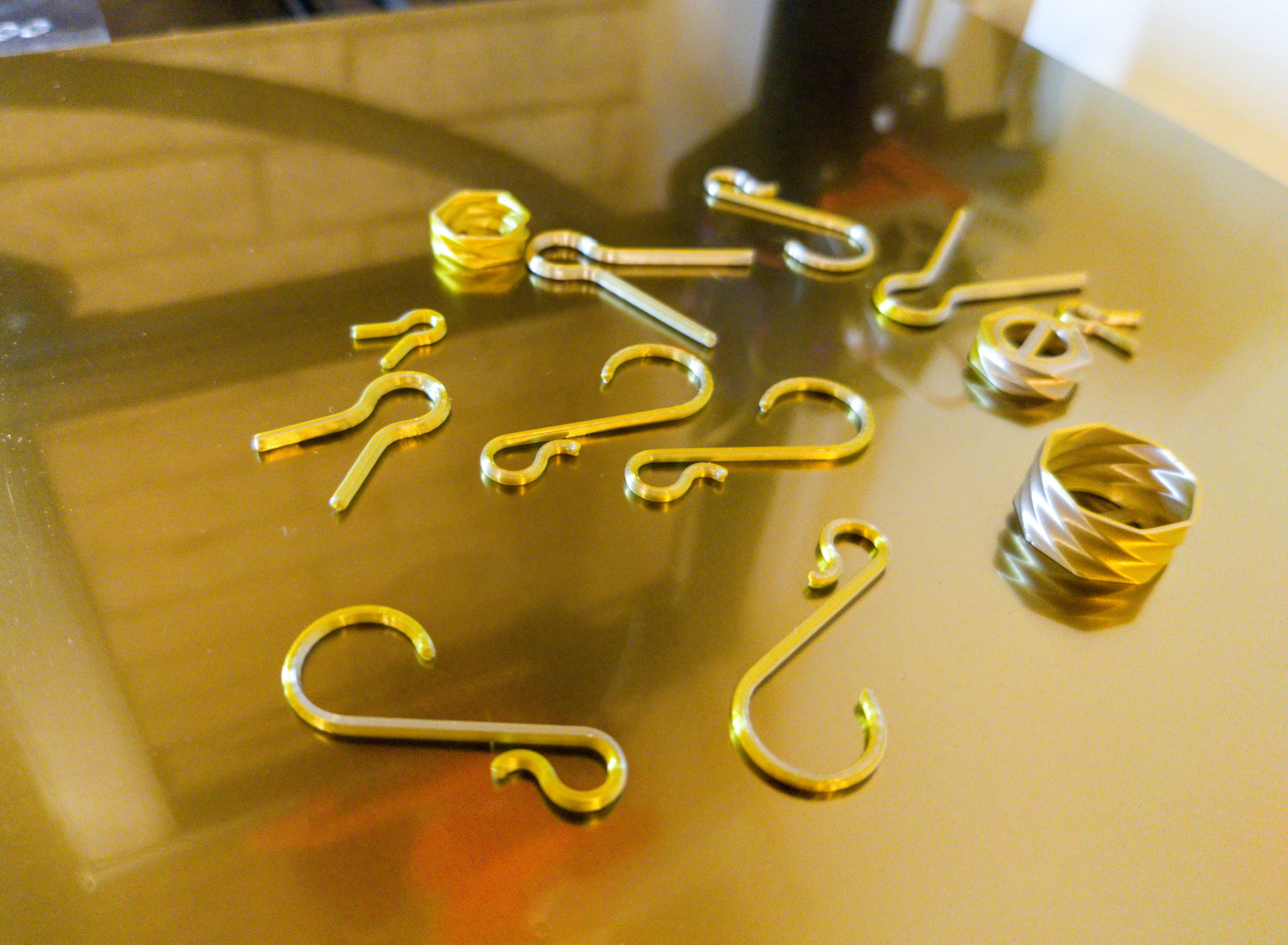 Customizable Cap, S Hook and Eyelet for your for Christmas tree