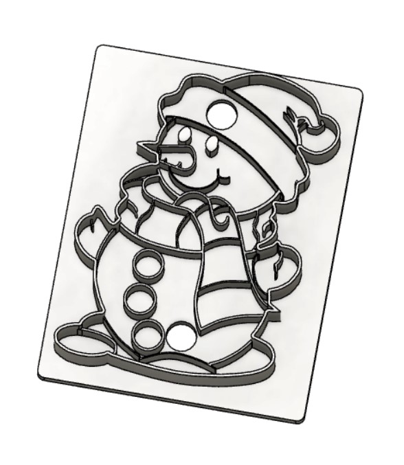 Snowman Cookie Cutter by smt_1 | Download free STL model | Printables.com