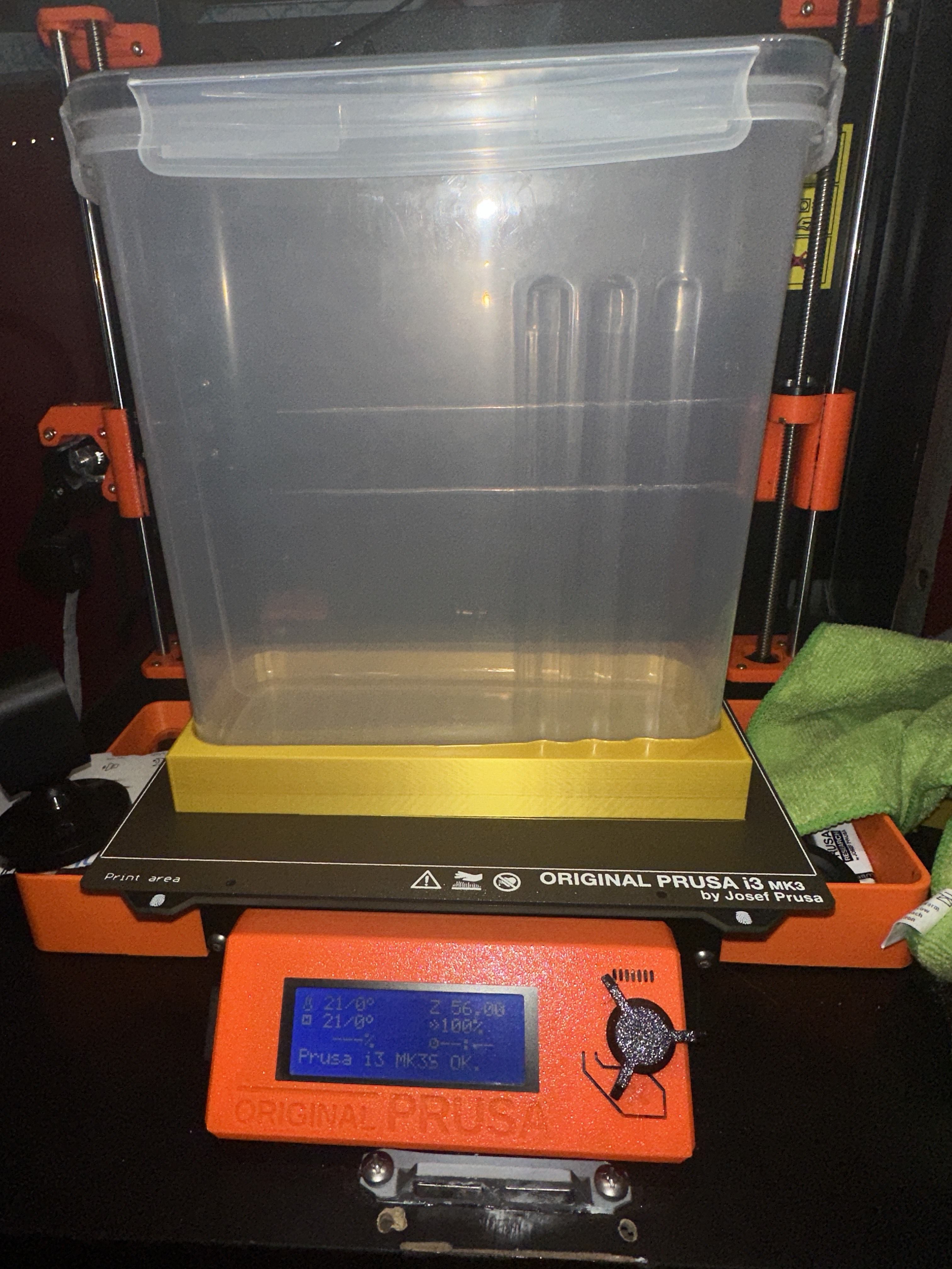 Cereal Container mount (filament dry box) by Stacks215 Download free